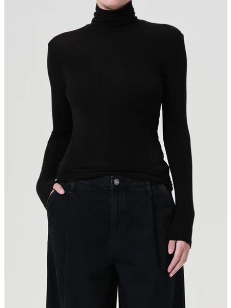 AGOLDE Pascale Turtleneck Black