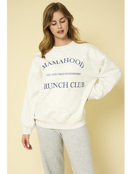 Gilli Mamahood Fleece Sweatshirt Light Grey