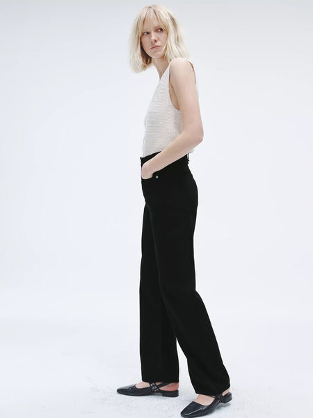 Rag & Bone Featherweight Logan Wide Leg Black