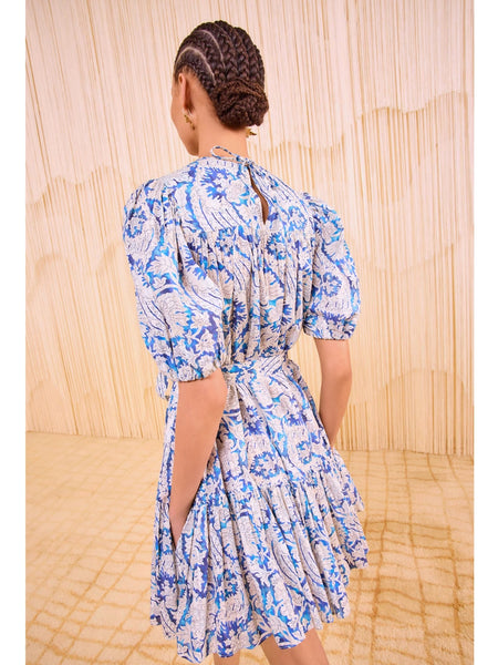 韓国*UMBRO■[DAY6] Christy Tashlan Overall Dress Fania Short Sleeve Knit Mini Dress - Noir Black Floral