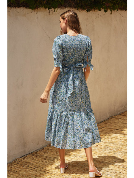 Dress Forum Lily Floral Dress In Blue