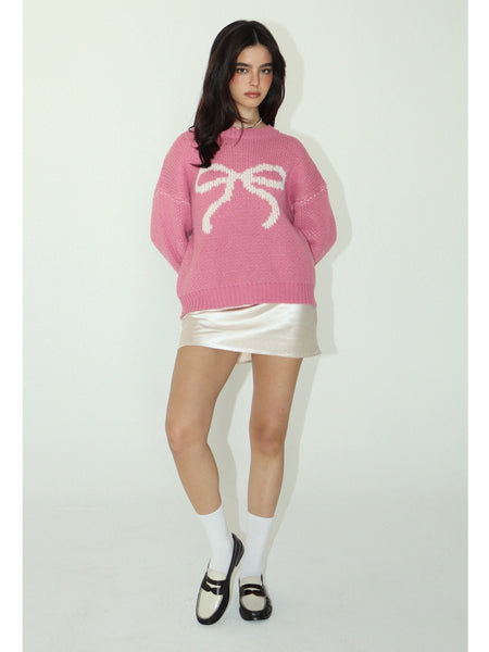 Bailey Rose Izzy Bow Sweater Pink