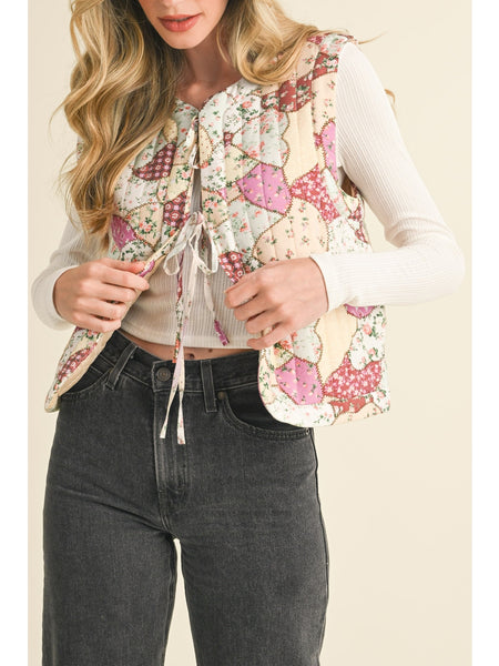 &Merci Rimini Patch Vest Orchid Multi