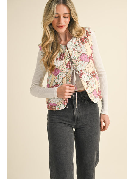 &Merci Rimini Patch Vest Orchid Multi