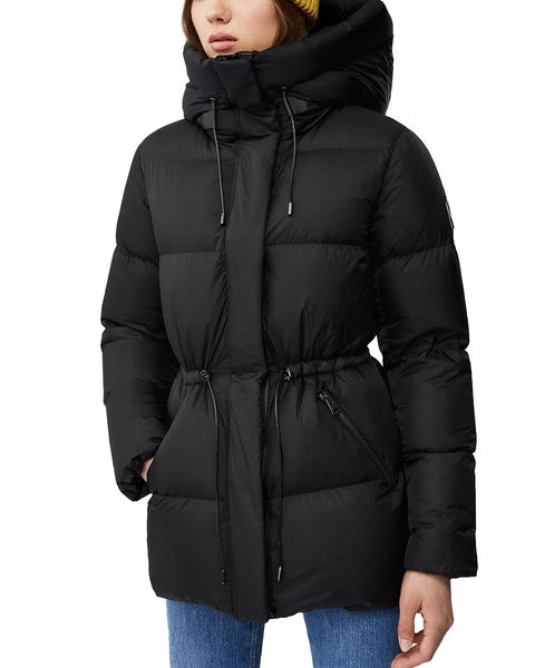 Mackage Freya Hooded Down Foil Sheild Jacket Black