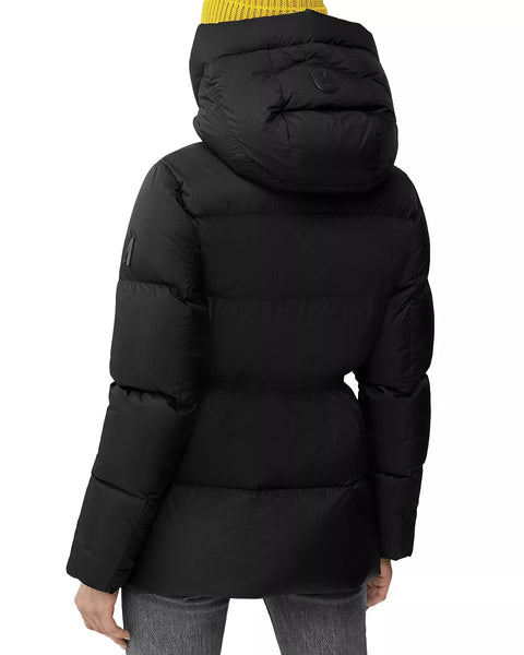 Mackage Freya Hooded Down Foil Sheild Jacket Black