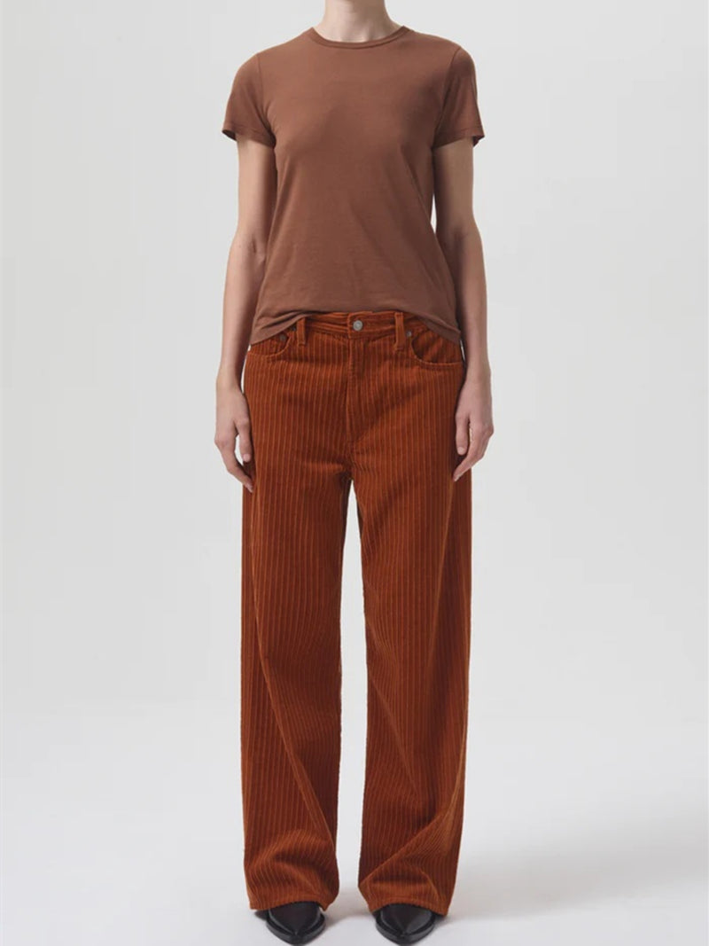 AGOLDE Annise Slim Tee In Beeswax