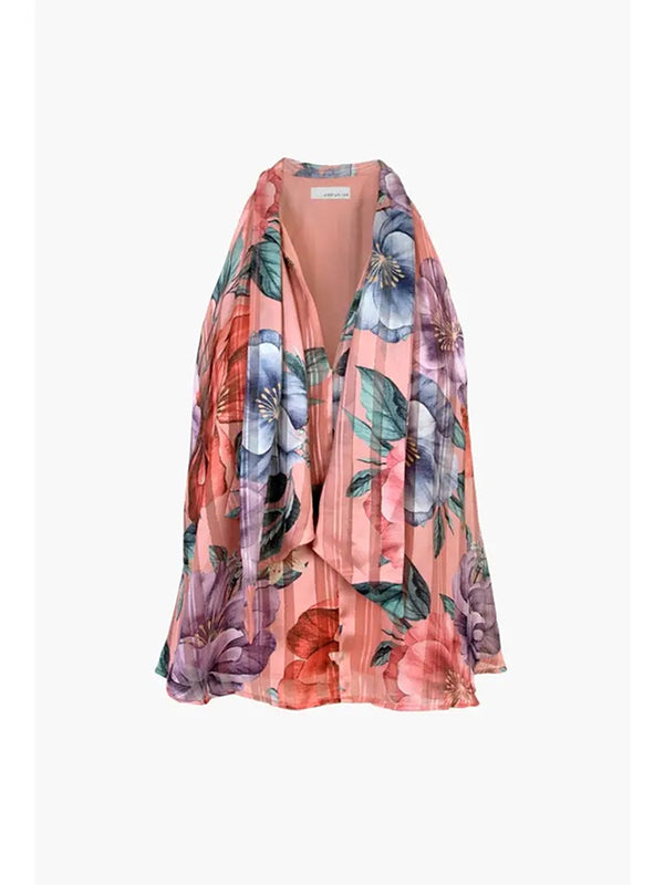 Adelyn Rae Sloan Halter Top In Desert Coral