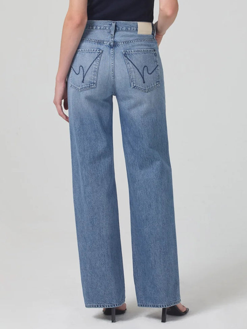 Citizens Of Humanity Annina High Rise Wide Leg Trouser Jeans In Light Catcher