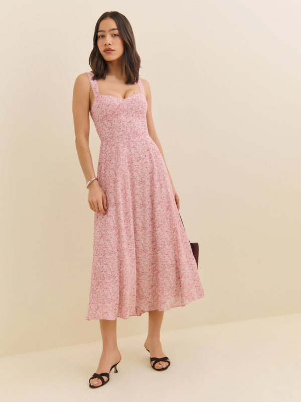 Reformation Lela Maxi Dress in Rosin