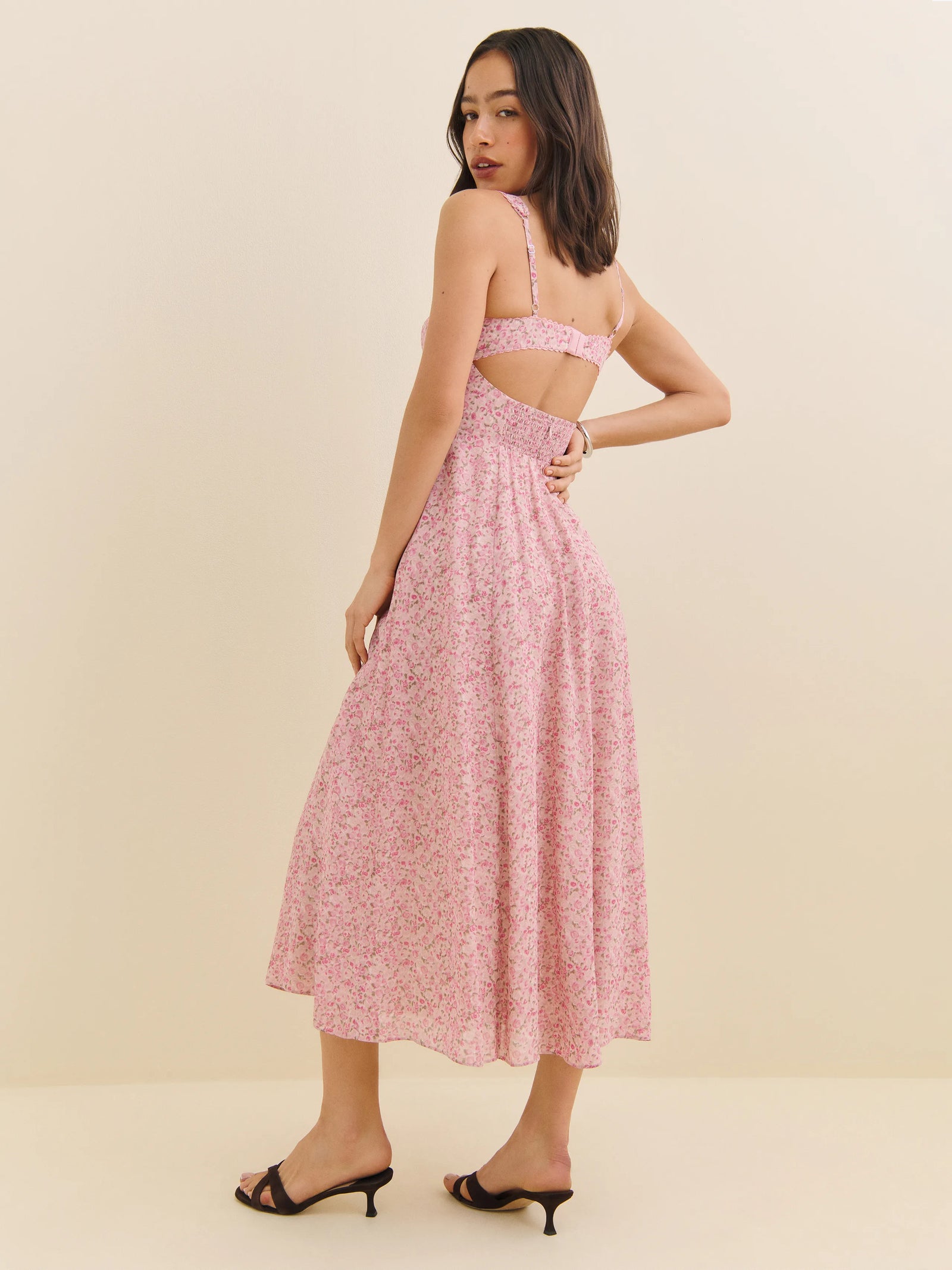 a line cocktail dresses for wedding A-Line Cocktail Dresses Vintage Dress Wedding Guest Tea Length Sleevel –  Koutun Dress main image 0