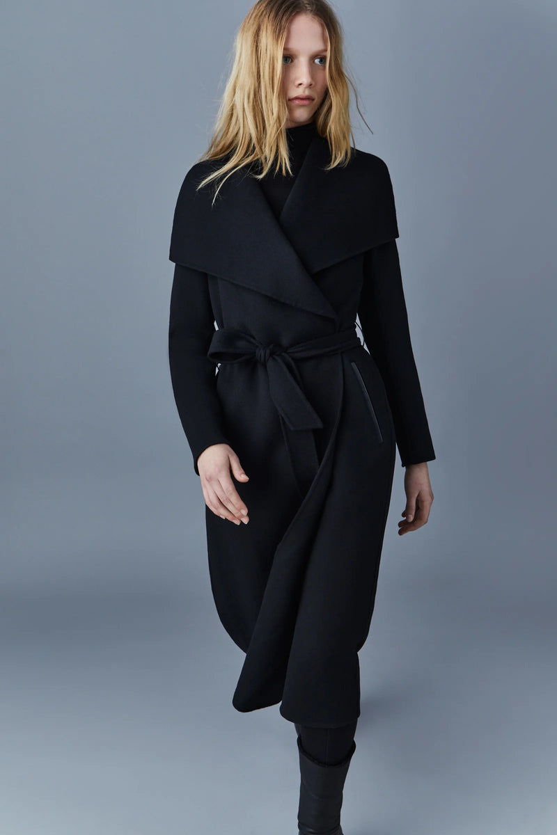 Double Faced Wool Wrap Coat