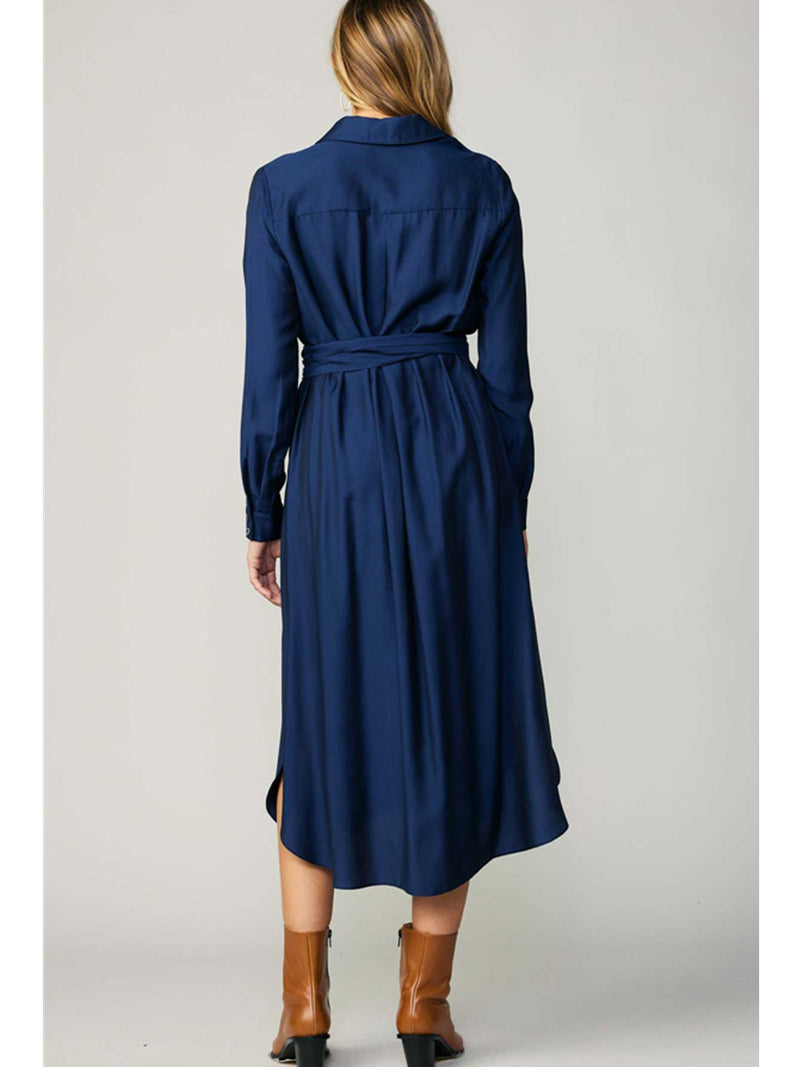 Current Air Julian Shirtdress In Navy