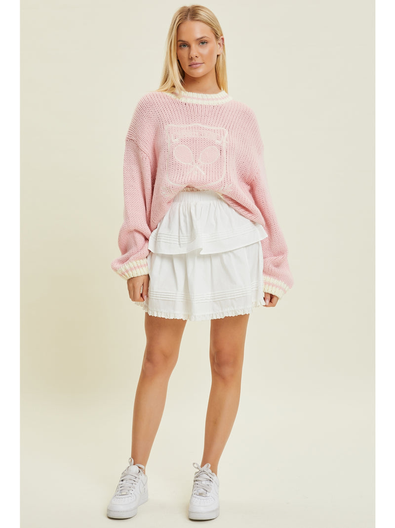 BaeVely Kinsley Sweater In Pink