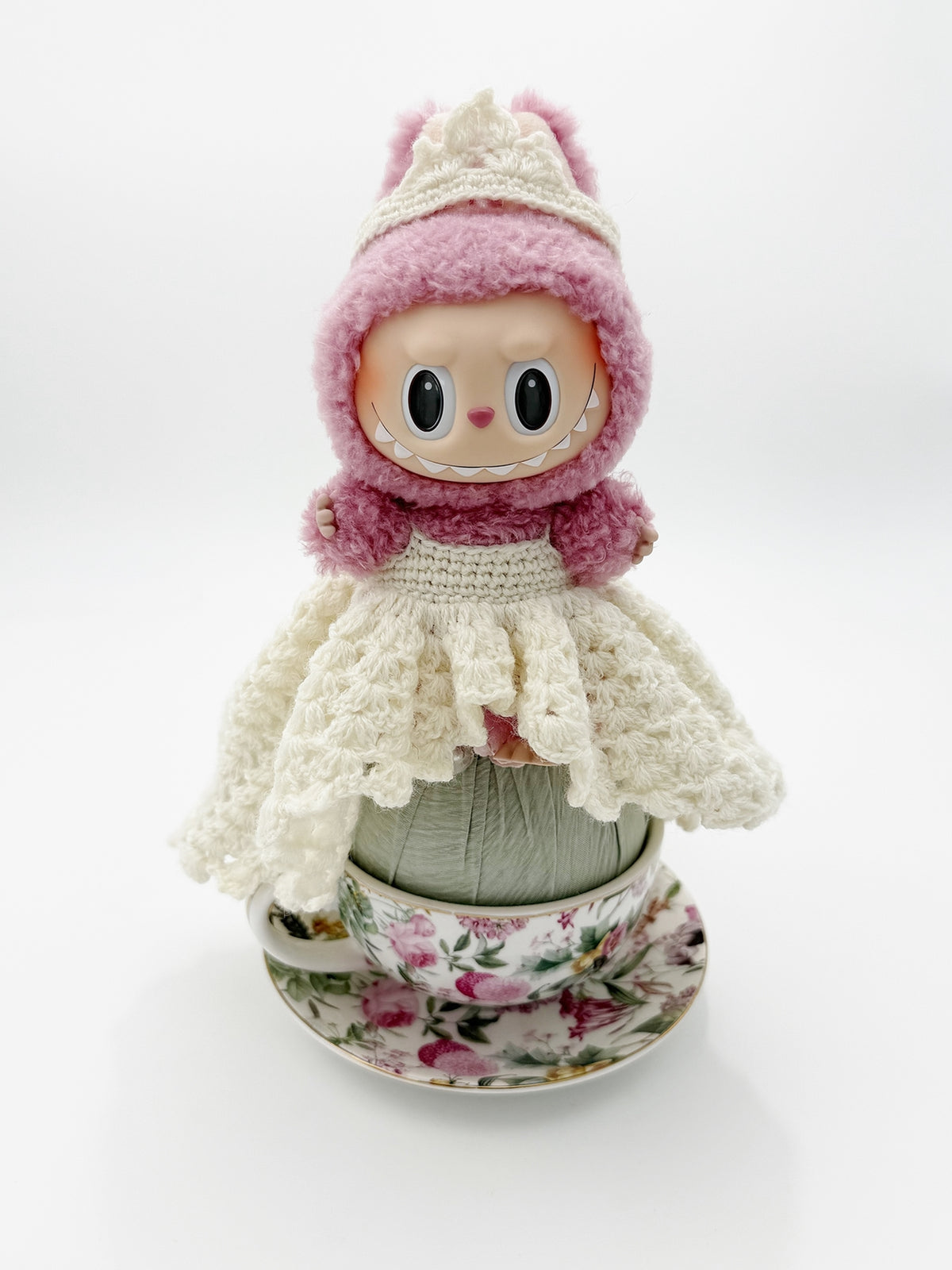 Pop Mart Labubu THE MONSTERS Summer Ruffle Crochet Dress