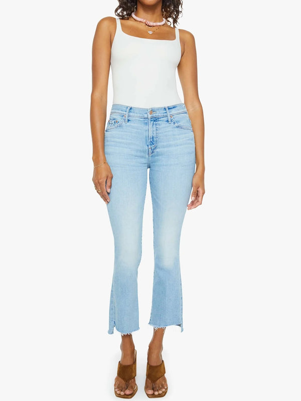 MOTHER Denim The Insider Crop Step Fray In Beaming
