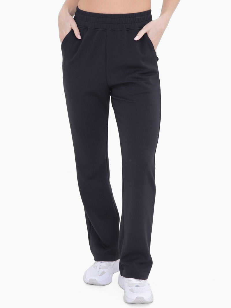 Mono B Axel Modal Blend High Wasited Pants In Black