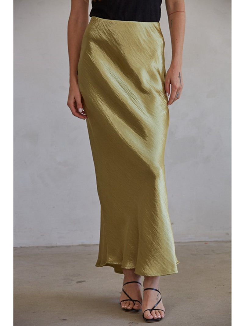 By Together Bellamy Skirt In Olive Gold