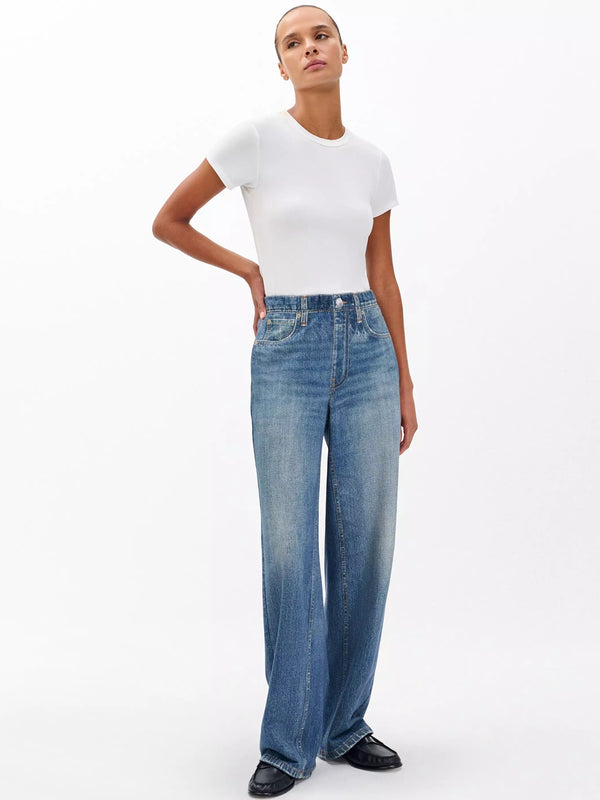 Rag and Bone Miramar Wide Leg Pant In Lenox