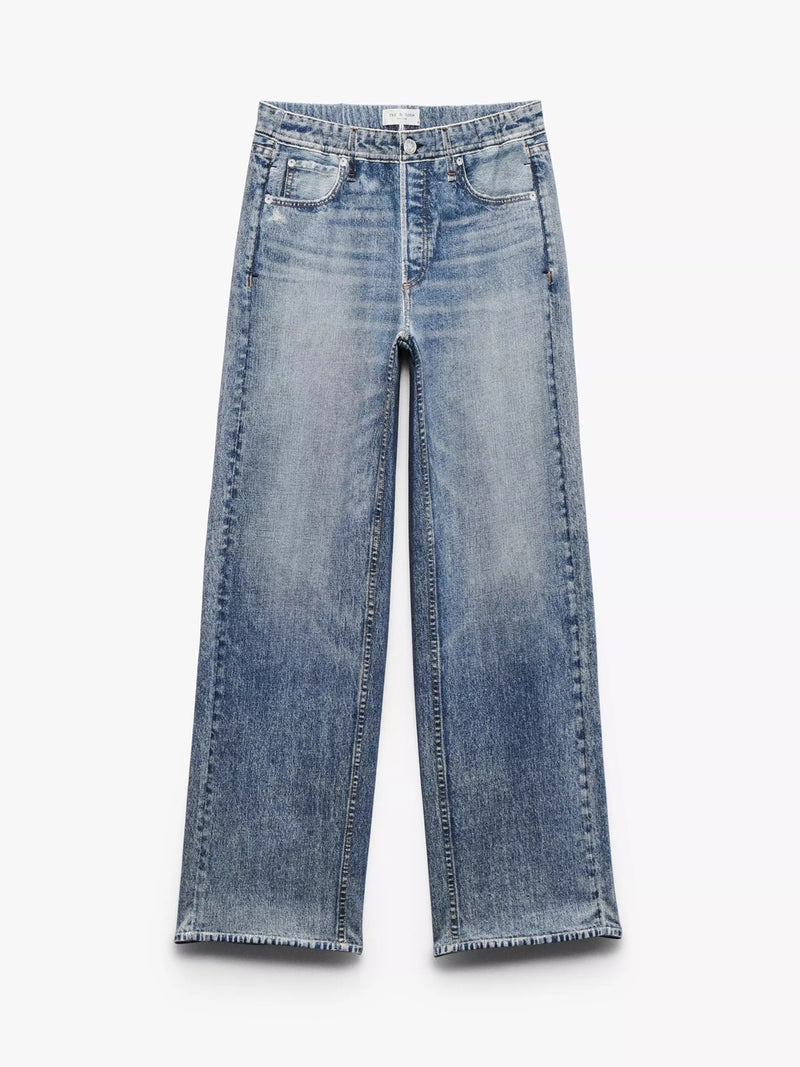 Rag & Bone Miramar Wide-Leg Pants In Scarlet