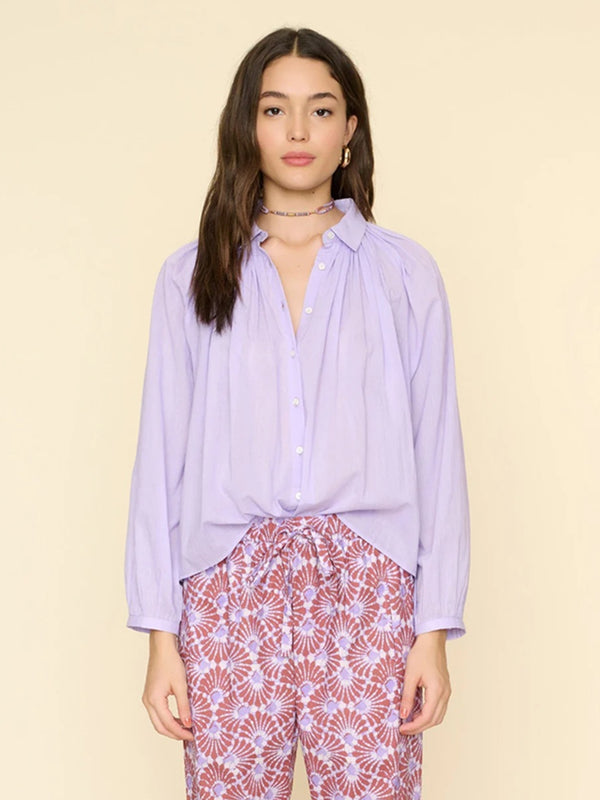 Xirena Fabienne Shirt In Soft Iris