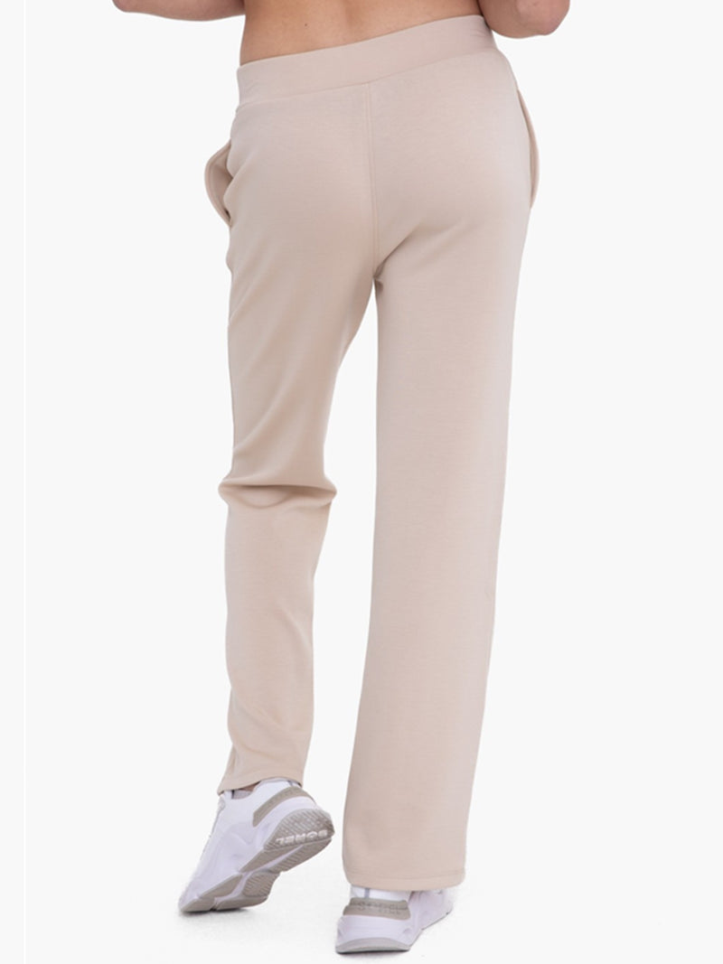 Mono B Dominic Flared Lounge Pants In Natural