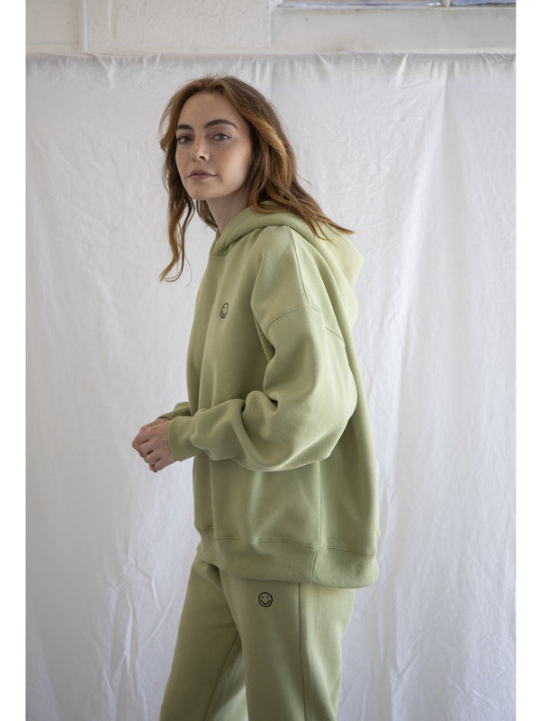 Things Between Smiley Hoodie In Matcha