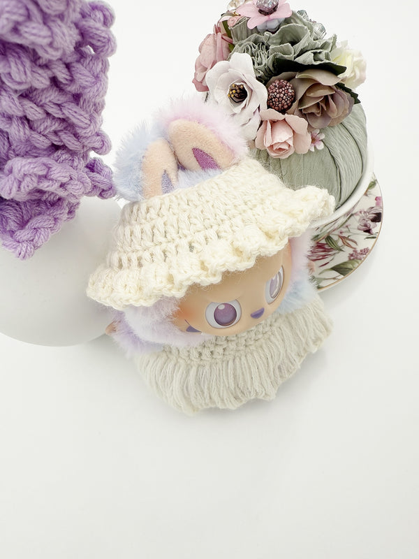 Pop Mart Labubu THE MONSTERS Summer Crochet Dress With Hats