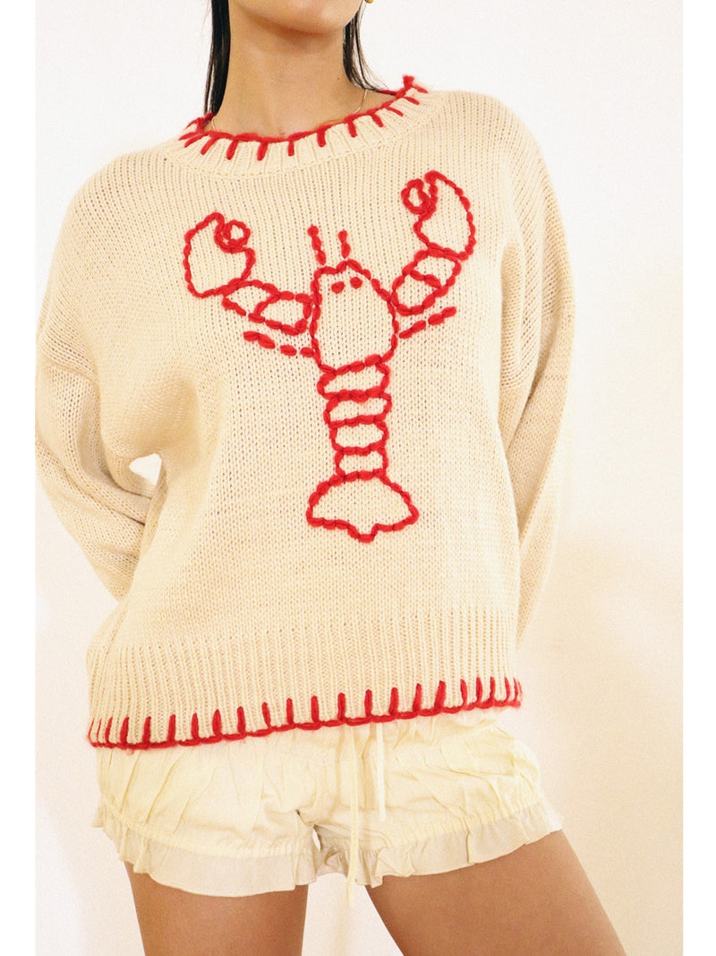 Bailey Rose Delmar Sweater In Cream