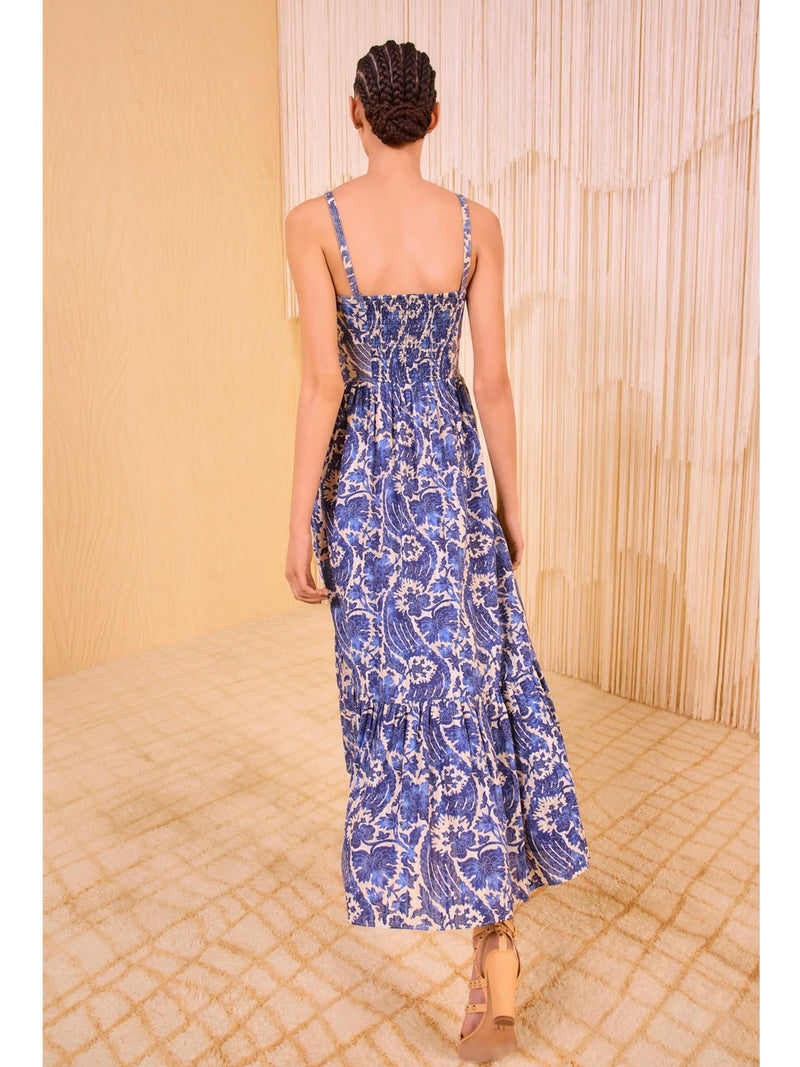 Ulla Johnson Nadine Cami Midi Dress In Ocean