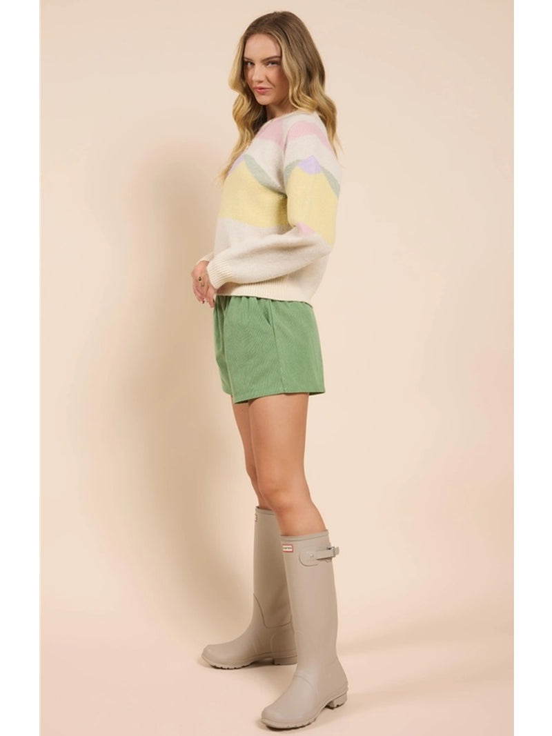 Sadie&Sage Skyfall Multi Color Sweater In Multi