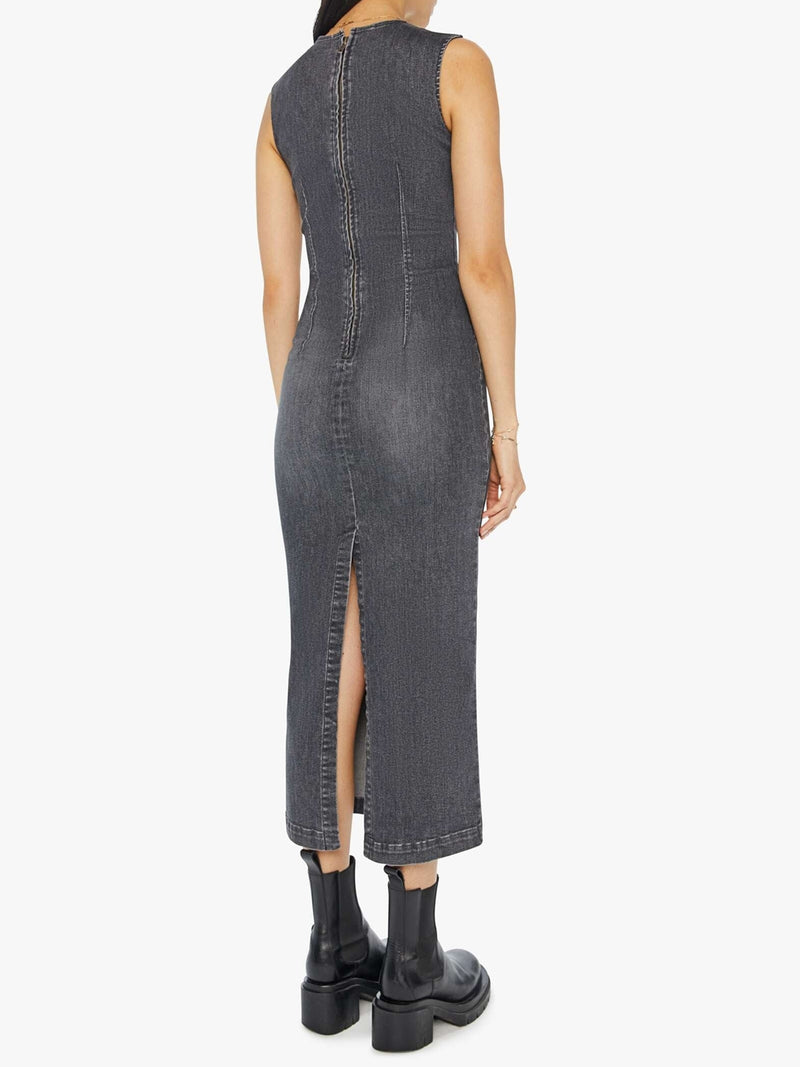 MOTHER Denim The Swerve Dress In Up In Smoke