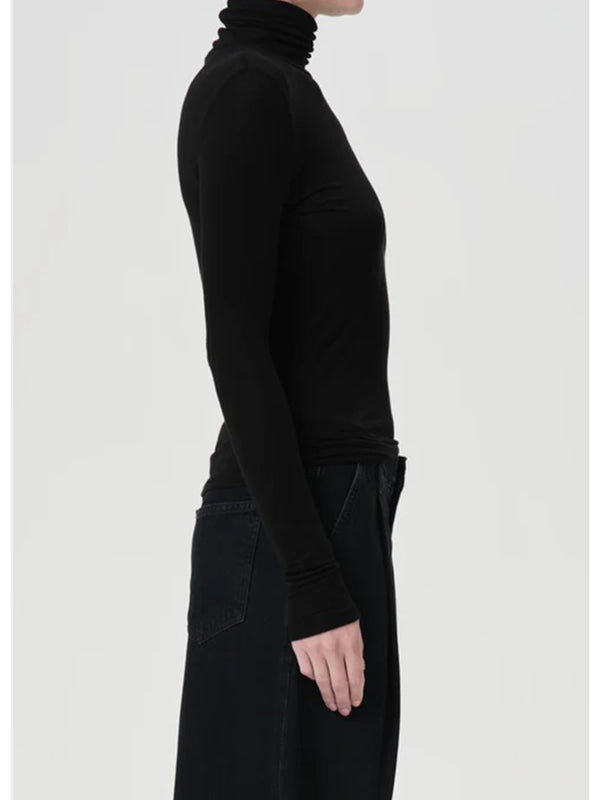 AGOLDE Pascale Turtleneck In Black