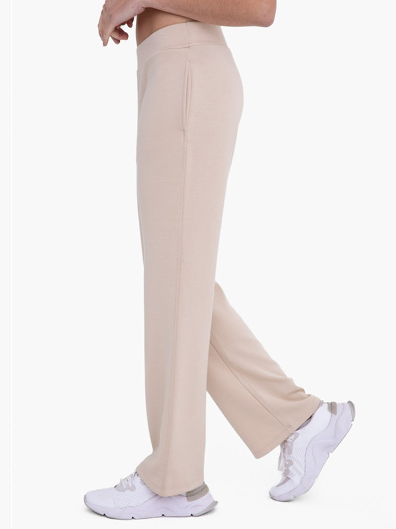 Mono B Dominic Flared Lounge Pants In Natural