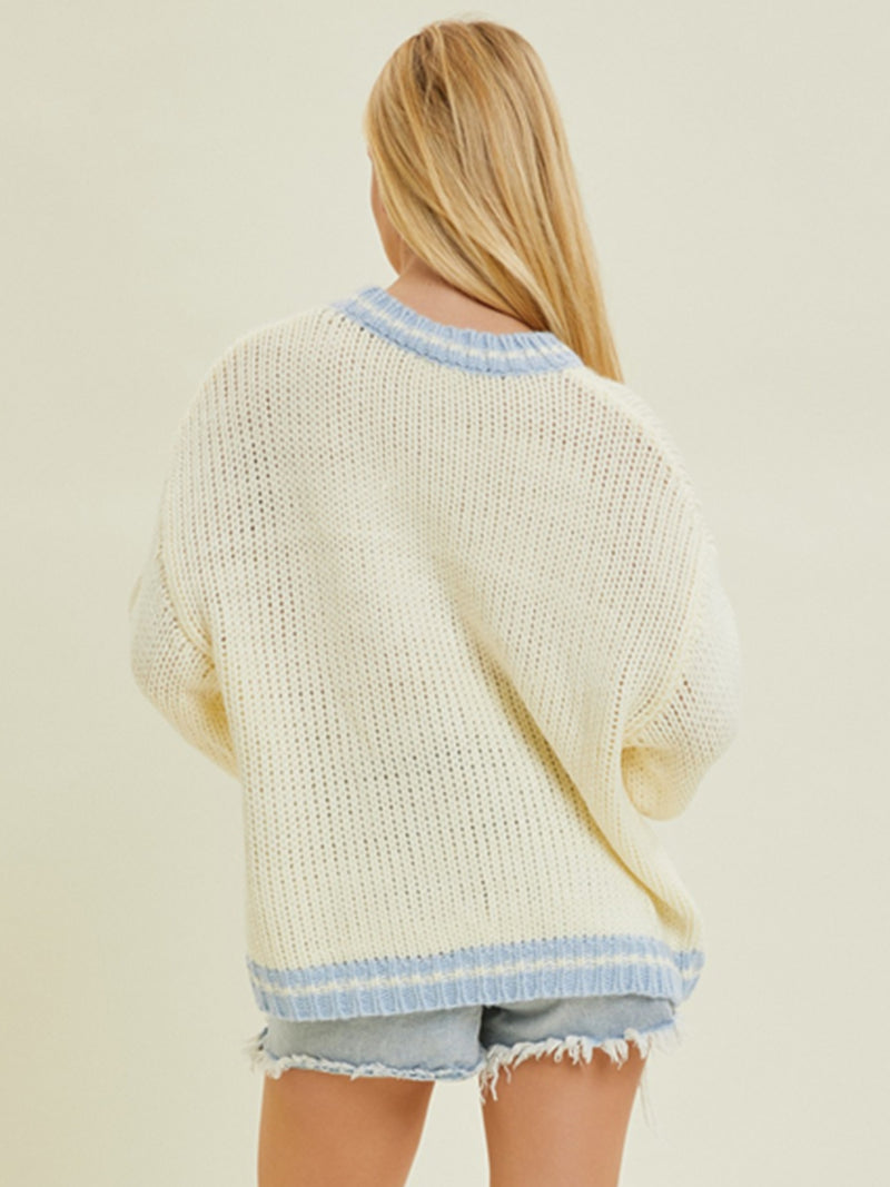 BaeVely Kinsley Sweater In Cream