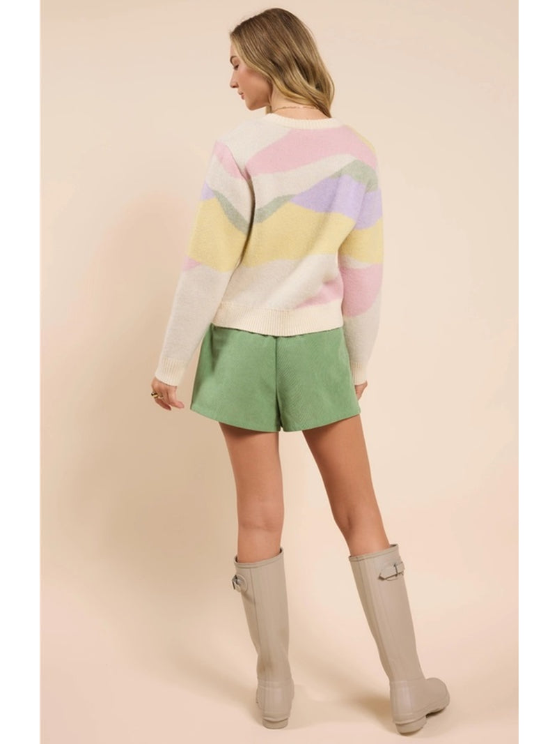 Sadie&Sage Skyfall Multi Color Sweater In Multi