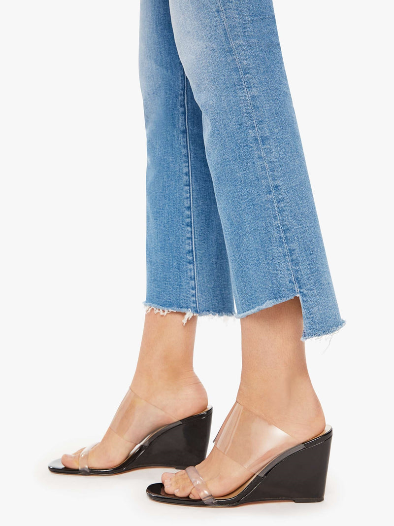 MOTHER Denim The Insider Crop Step Fray In Out Of The Blue