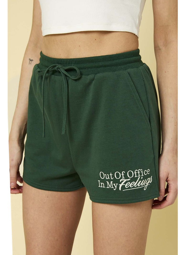 Gilli Zurich Out Of Office Sweat Short In Green