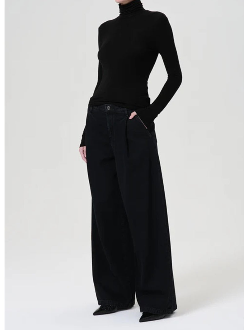 AGOLDE Pascale Turtleneck In Black