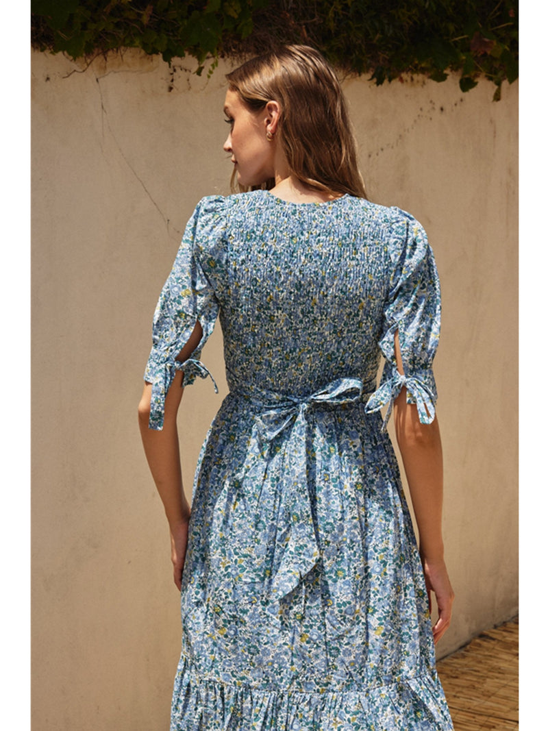 Dress Forum Lily Floral Dress In Blue