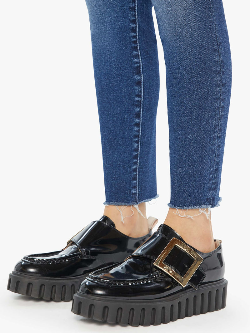 MOTHER Denim The Looker Ankle Fray In Yakkity Yak