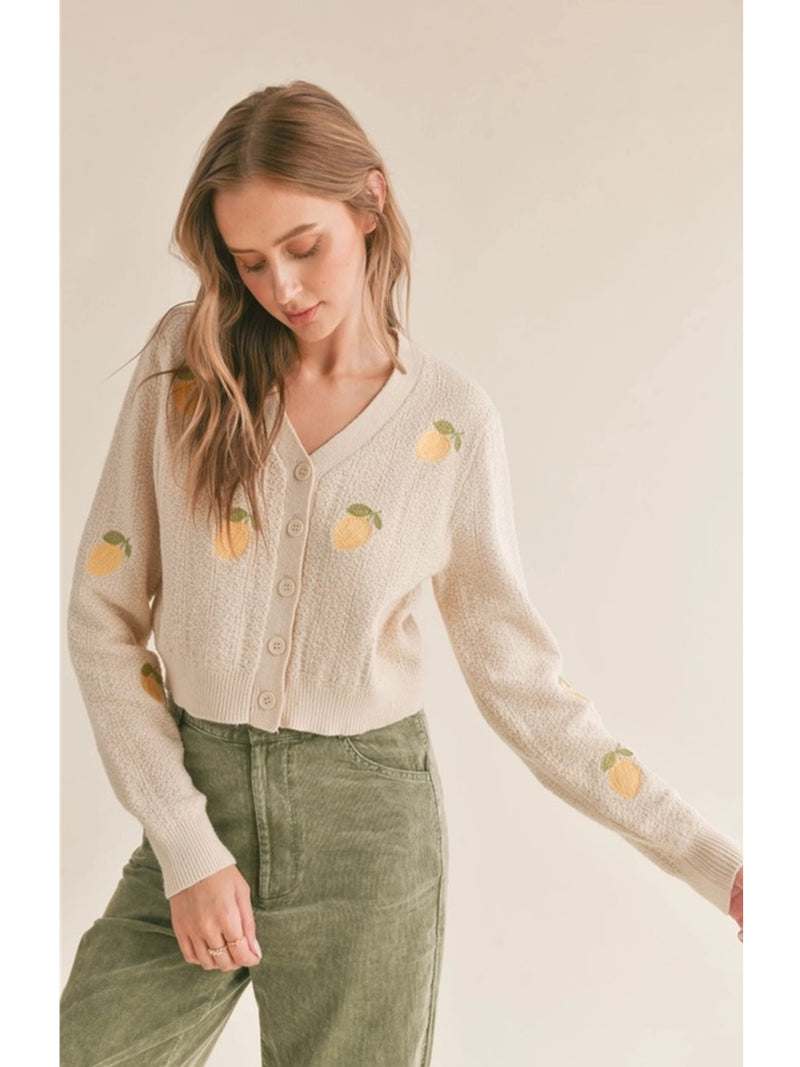 Lemon cardigan clearance