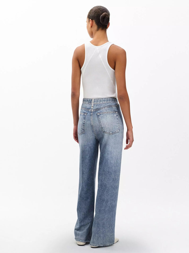 Rag & Bone Miramar Wide-Leg Pants In Scarlet