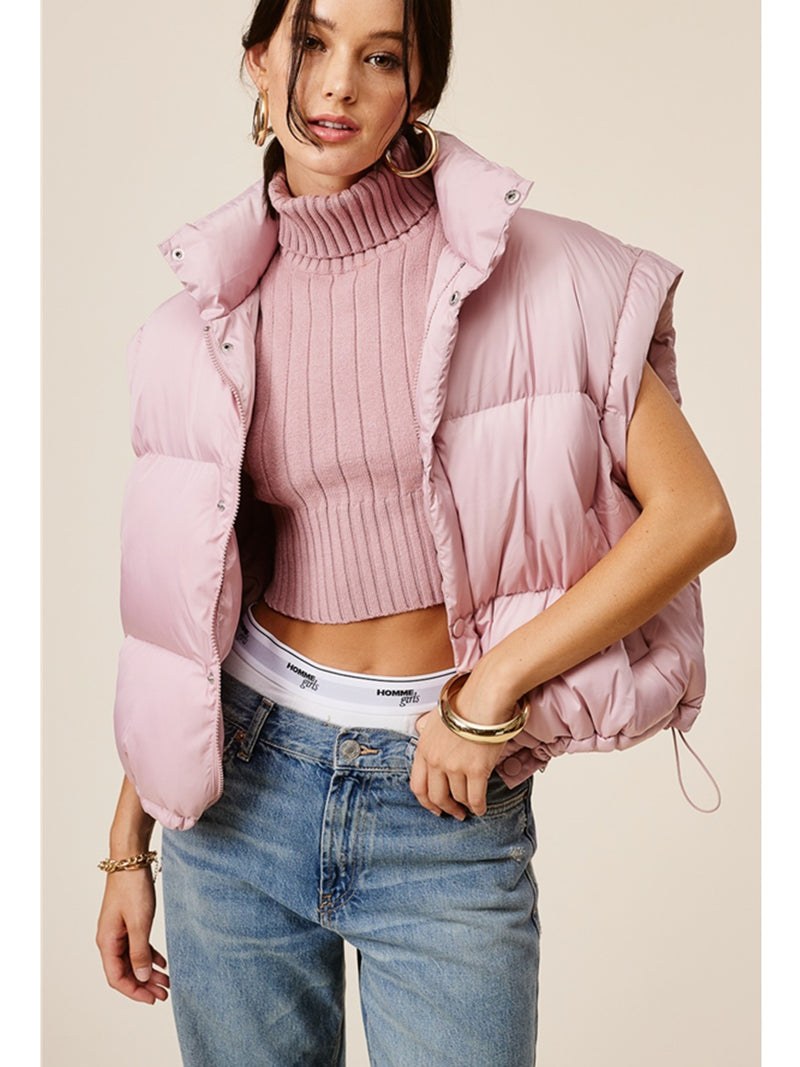 Mimosa Osaka 2 Way Puffer Jacket In Pink