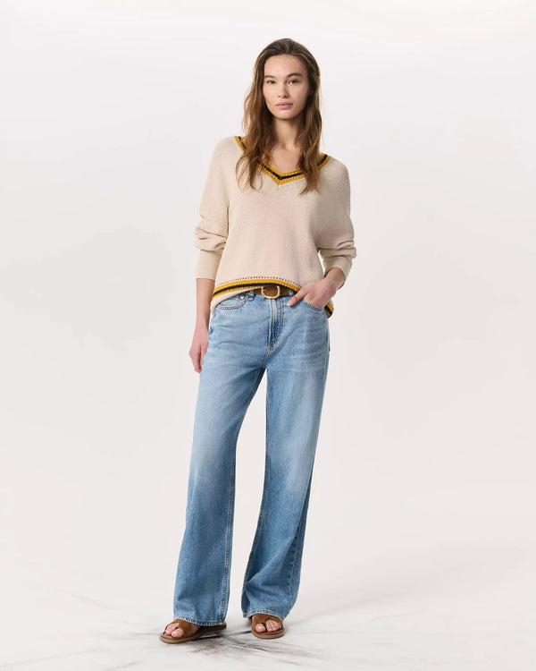 Rag & Bone Featherweight Logan Wide-Leg Jean in Audrey