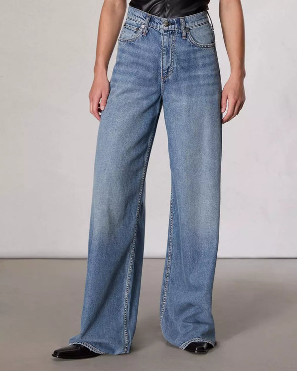 Rag&Bone Featherweight Sofie Wide Leg Jeans Beverly