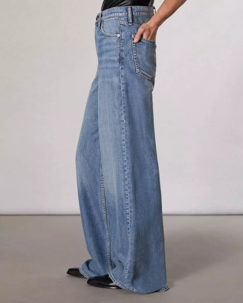 Rag&Bone Featherweight Sofie Wide Leg Jeans Beverly