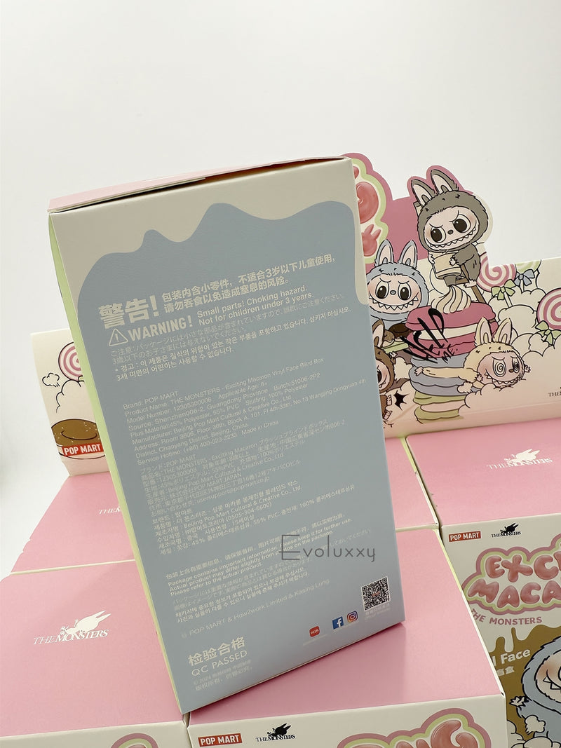 Pop Mart Labubu The Monsters Exciting Macaron Vinyl Face Blind Box