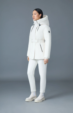Mackage JENI-NF 2-in-1 down parka with removable bib in Cream