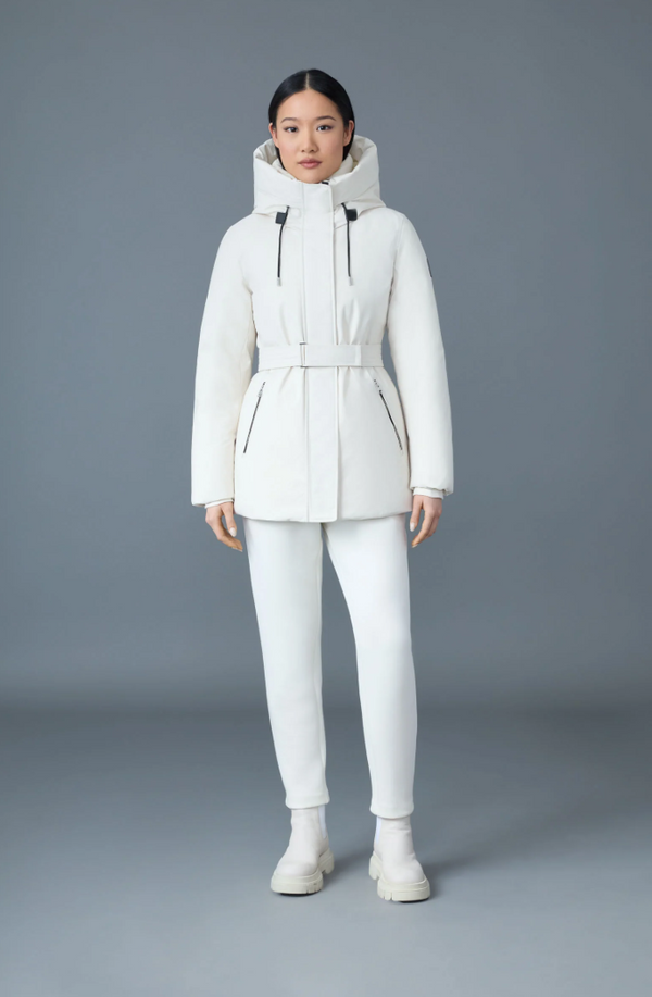Mackage JENI-NF 2-in-1 down parka with removable bib in Cream
